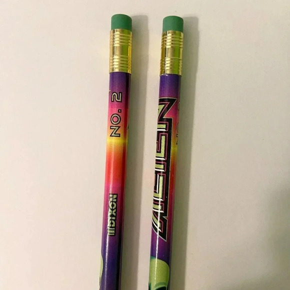Lot of 2 Dixon NO 2 Alien Extraterrestrial UFO Pencil Unsharpened - Picture 4 of 13